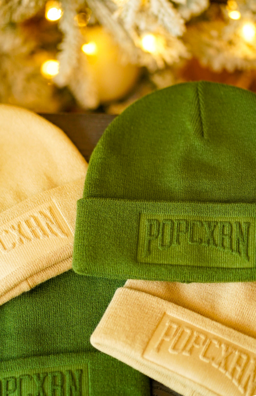 Popcxrn Varsity Beanie Forrest Green